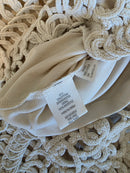 Neutral Crochet Knit Top (M)