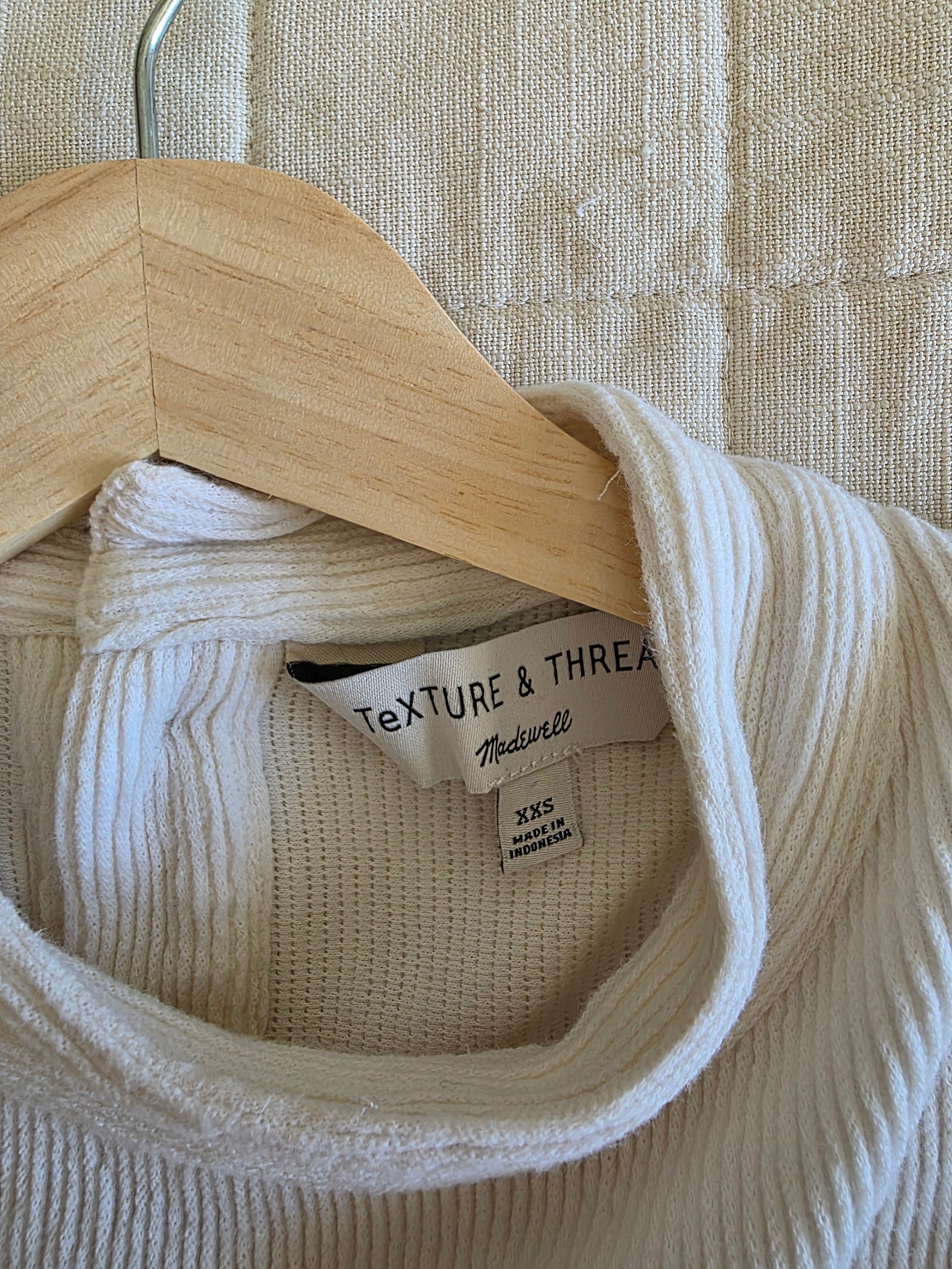Madewell Ribbed Cotton Top (XXS/XS)