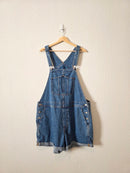 Relaxed Denim Shortalls (XL)