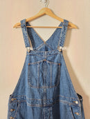 Relaxed Denim Shortalls (XL)