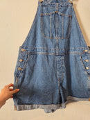 Relaxed Denim Shortalls (XL)