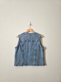Light Wash Denim Vest (M)