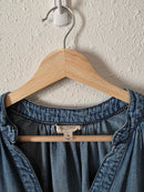 Anthropologie Pilcro Denim V Neck Top (XS)