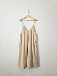 Mod Ref Linen Wide Leg Crop Jumpsuit (M)