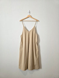 Mod Ref Linen Wide Leg Crop Jumpsuit (M)