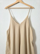 Mod Ref Linen Wide Leg Crop Jumpsuit (M)