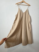 Mod Ref Linen Wide Leg Crop Jumpsuit (M)