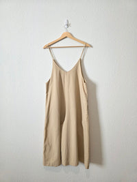 Mod Ref Linen Wide Leg Crop Jumpsuit (M)