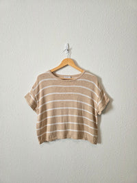 Ghanda Striped Boxy Knit Tee (M)
