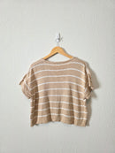 Ghanda Striped Boxy Knit Tee (M)