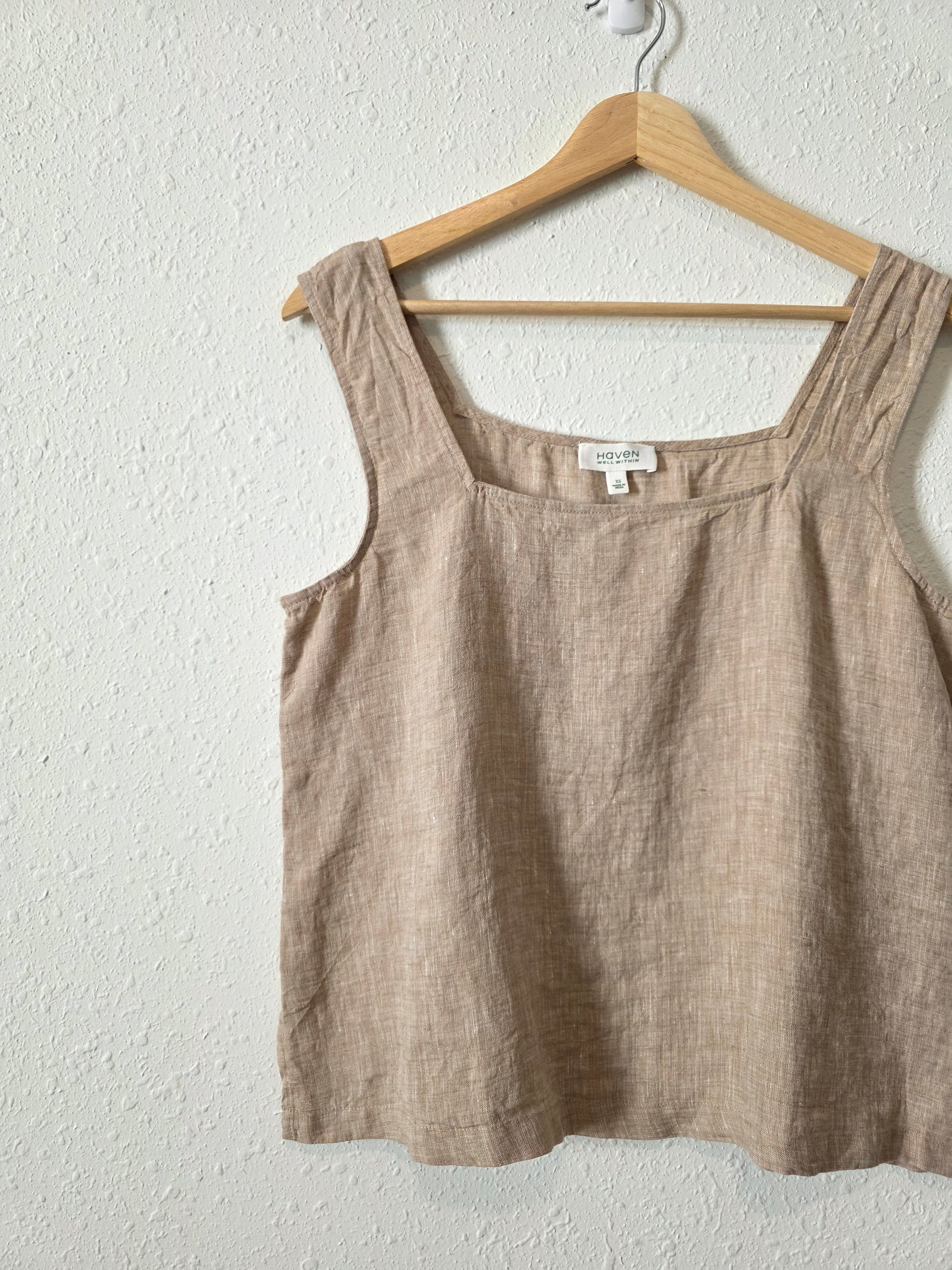 Haven Linen Square Neck Tank (XS)