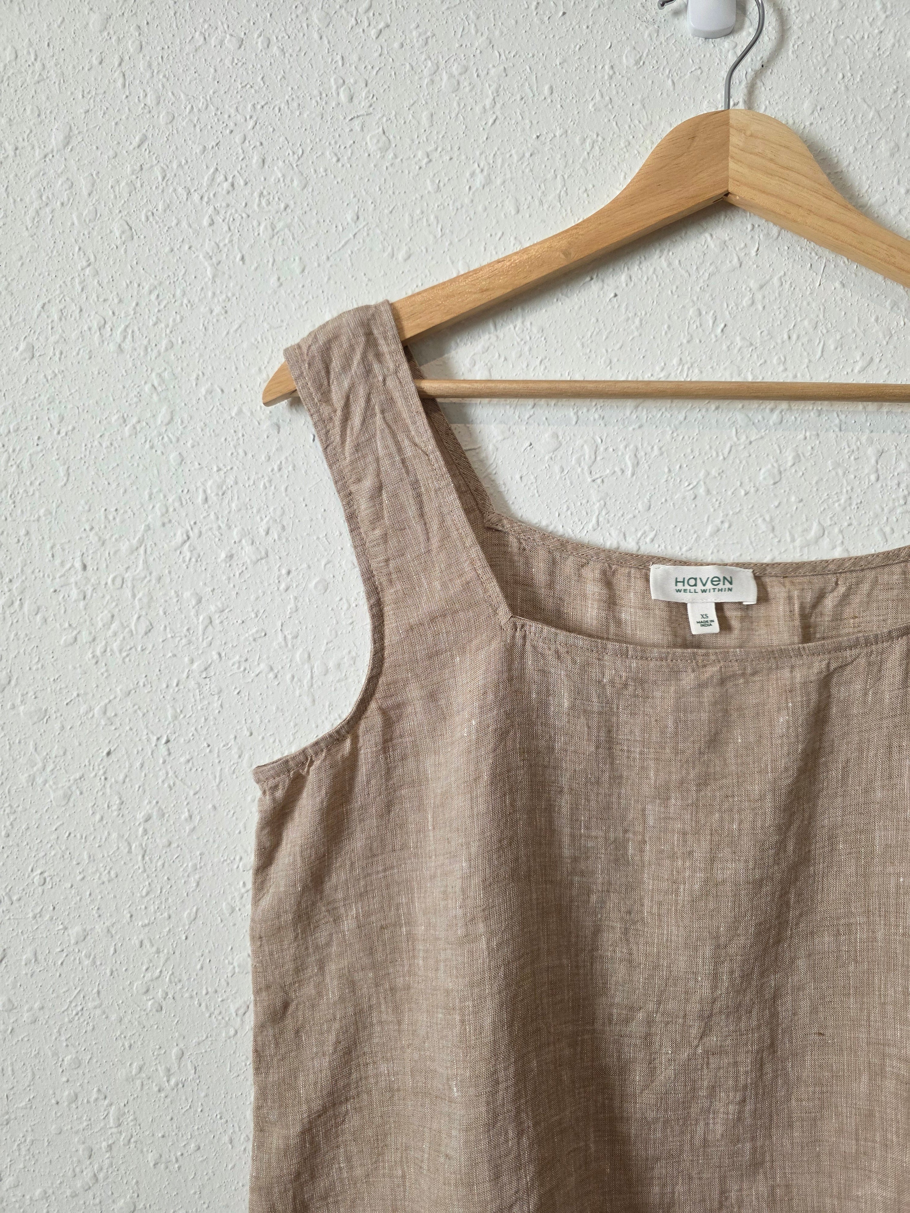 Haven Linen Square Neck Tank (XS)
