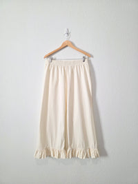 Sonderhaus Ruffle Hem Wide Leg Pants (M)