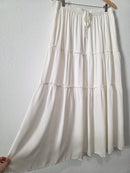 NEW Ivory Tiered Maxi Skirt (XL)