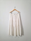 NEW Ivory Tiered Maxi Skirt (XL)