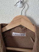 Brown Gauze Midi Dress (S)