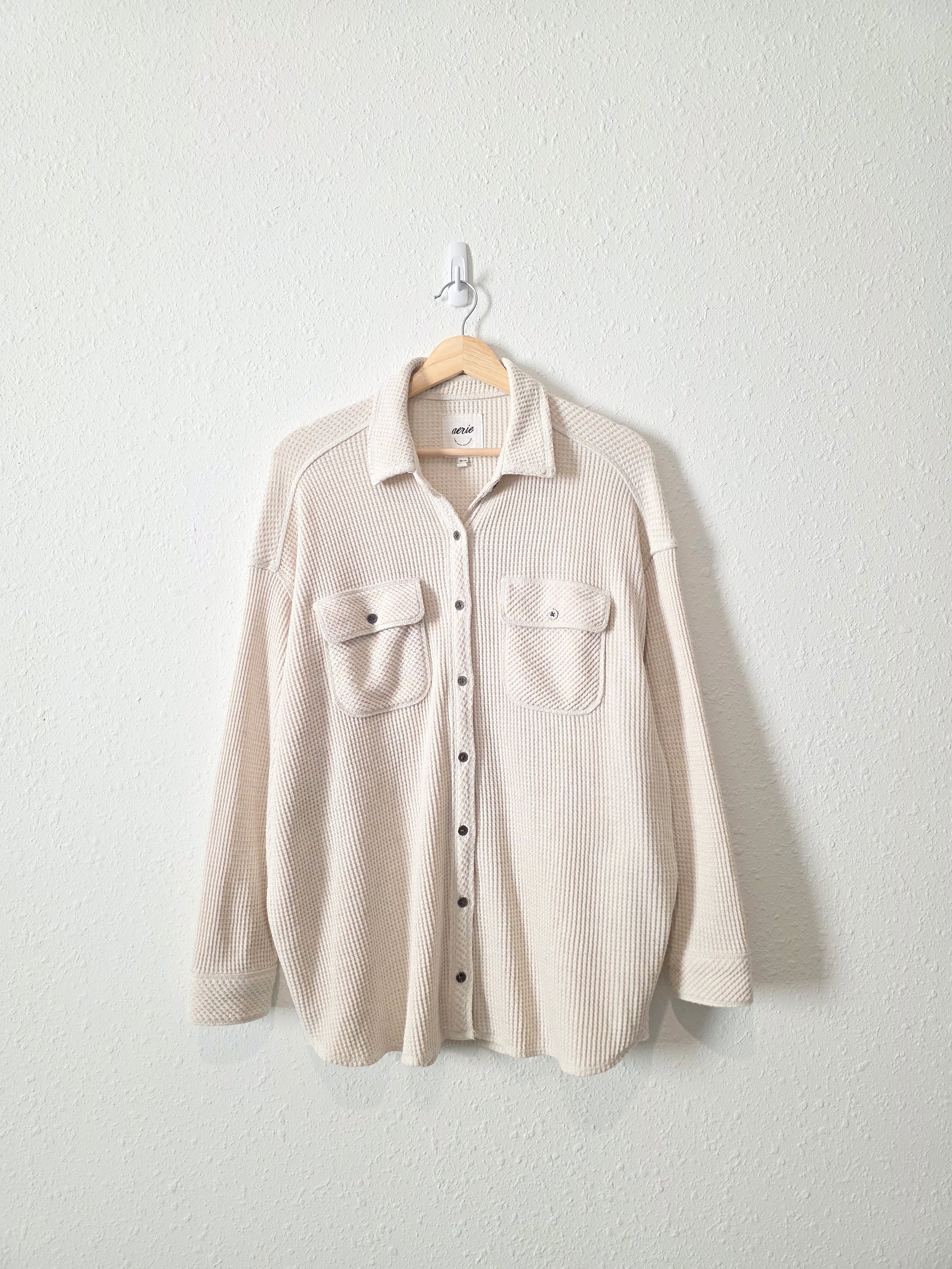 Aerie Oversized Waffle Jacket (XS)