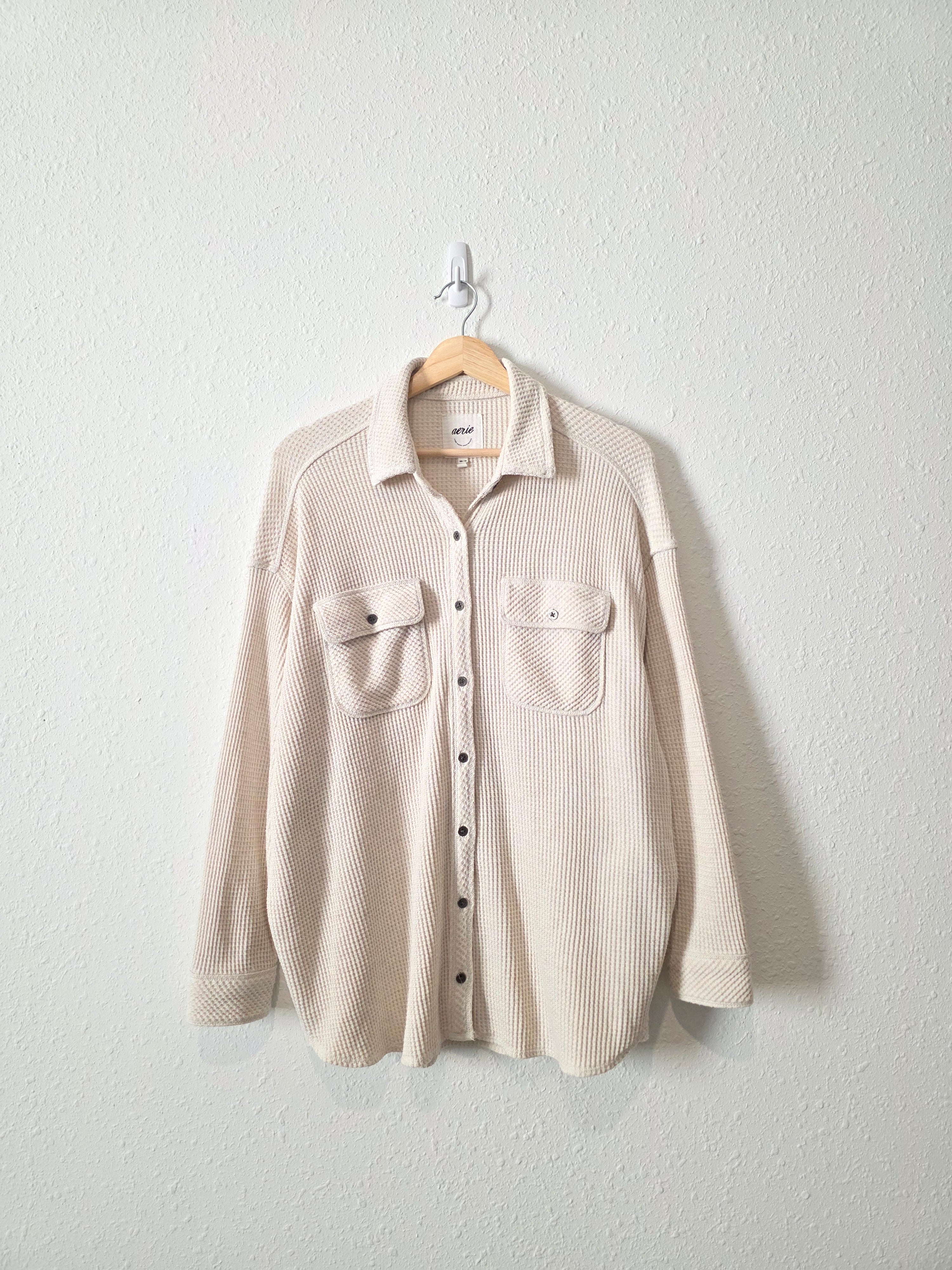 Aerie Oversized Waffle Jacket (XS)