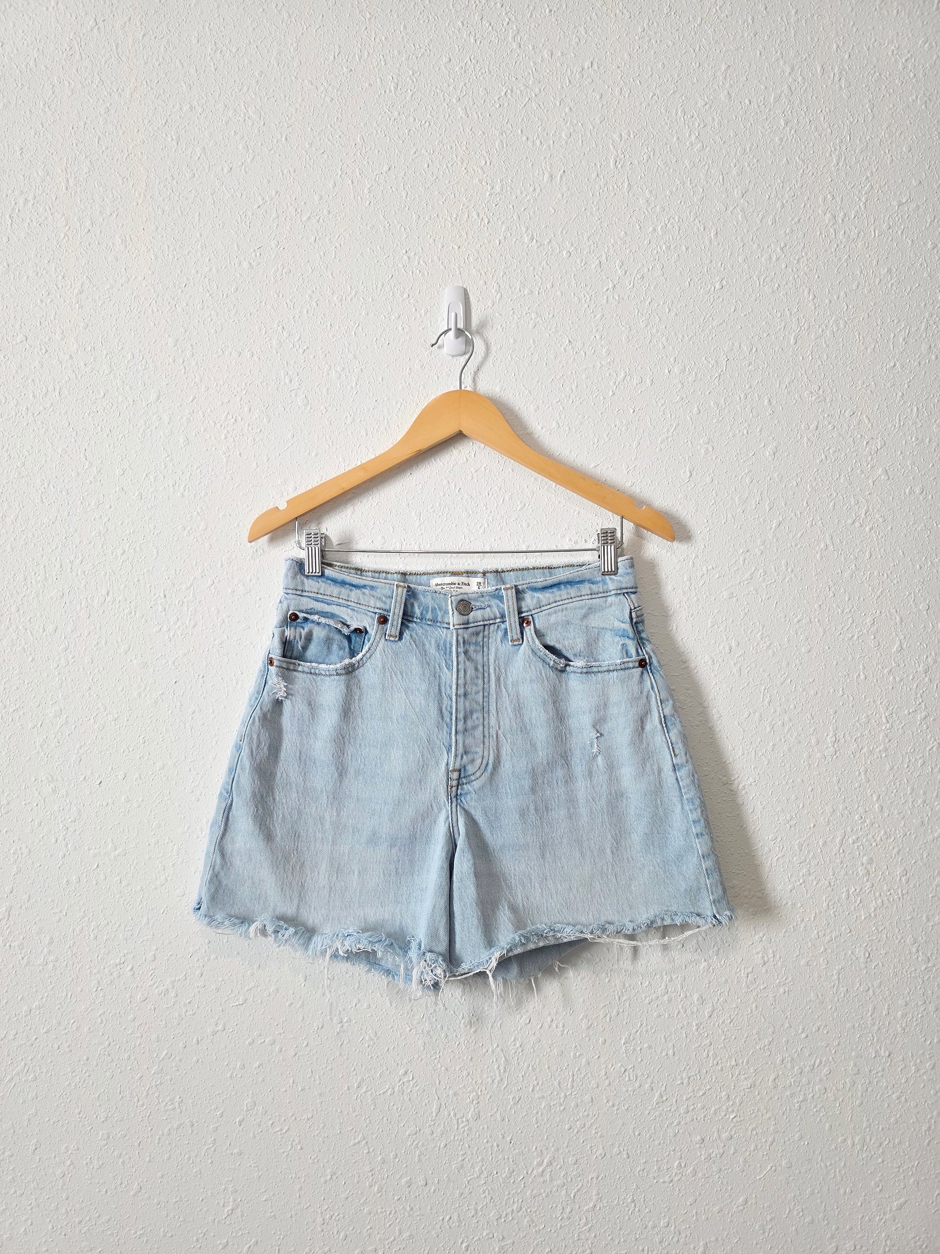 Abercrombie Light Wash Dad Shorts (28/6)