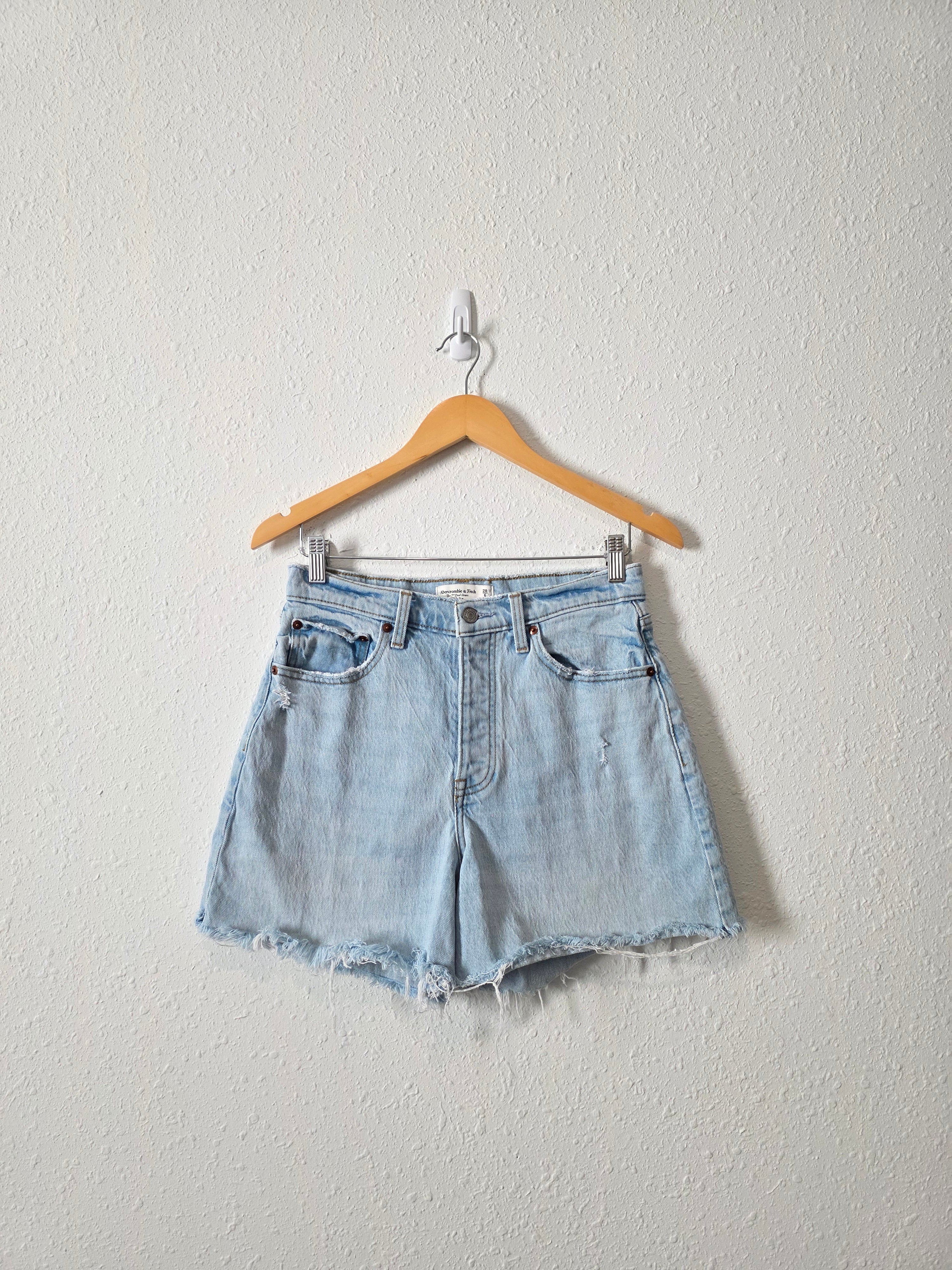 Abercrombie Light Wash Dad Shorts (28/6)
