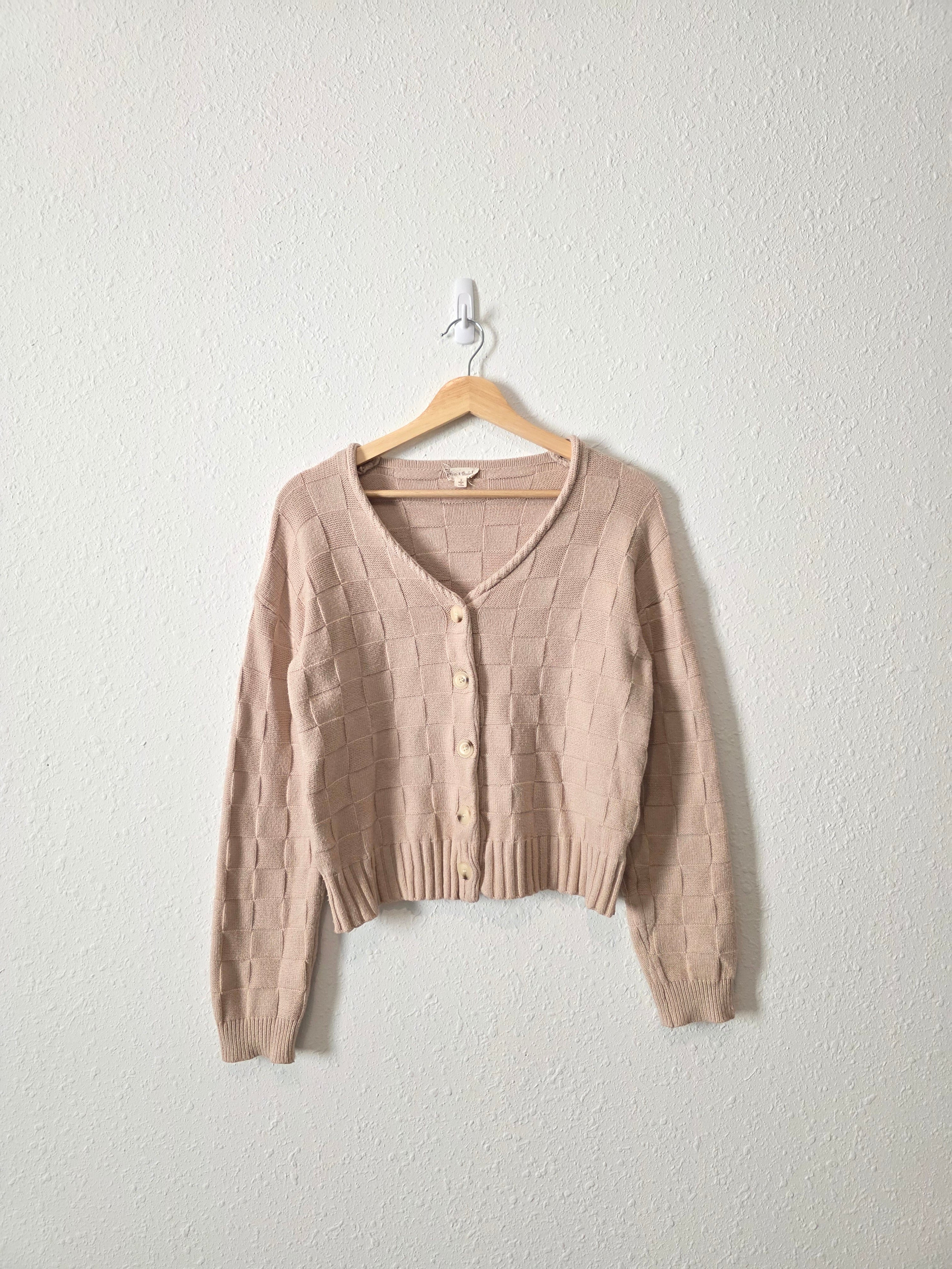 Hem & Thread Checkered Sweater (S)