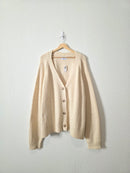 NEW Neutral Ribbed Cardigan (3X)