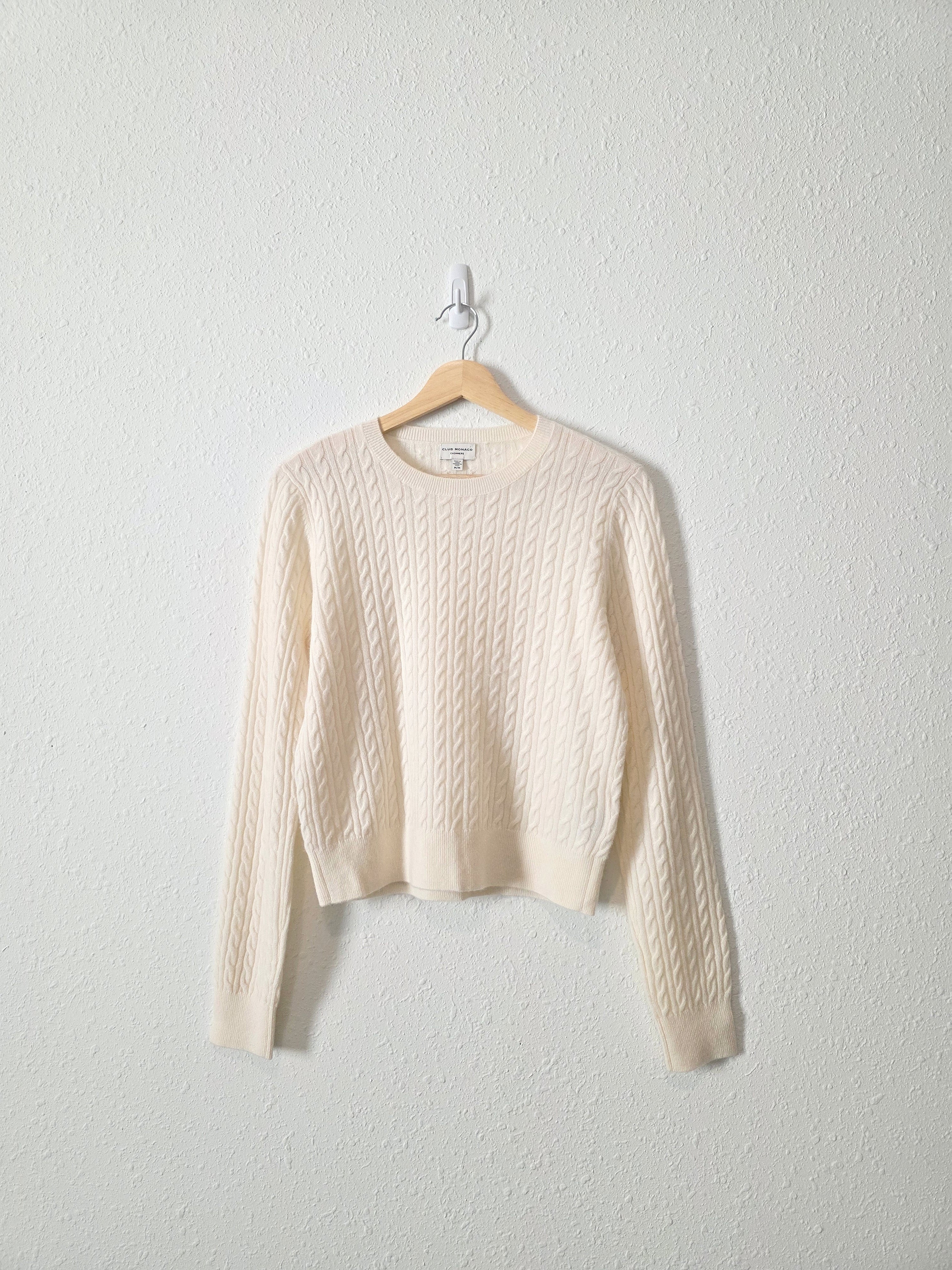 Club Monaco Cashmere Cable Knit Sweater (M)