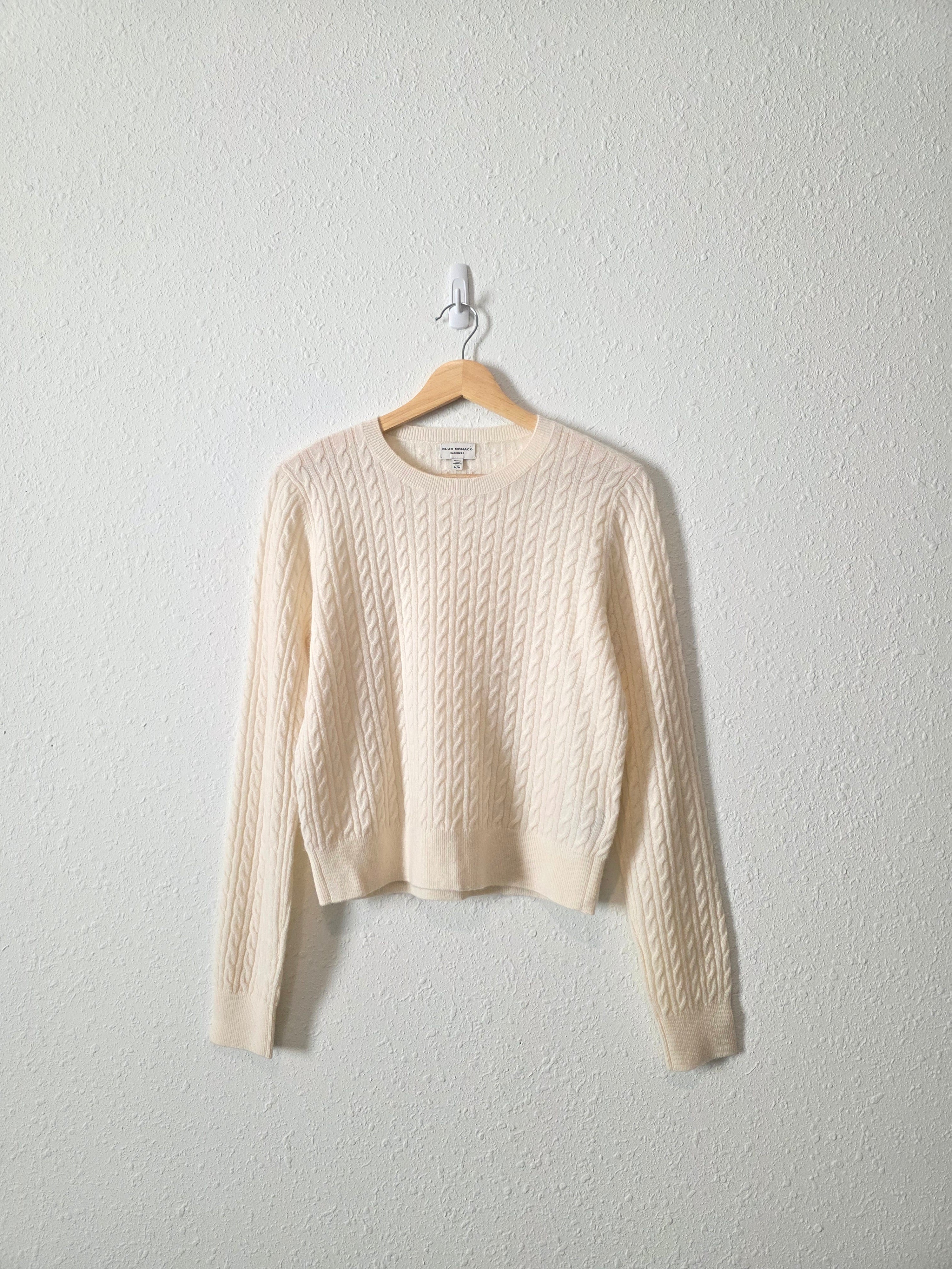 Club Monaco Cashmere Cable Knit Sweater (M)