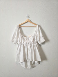 Free People Cotton Babydoll Top (XL)