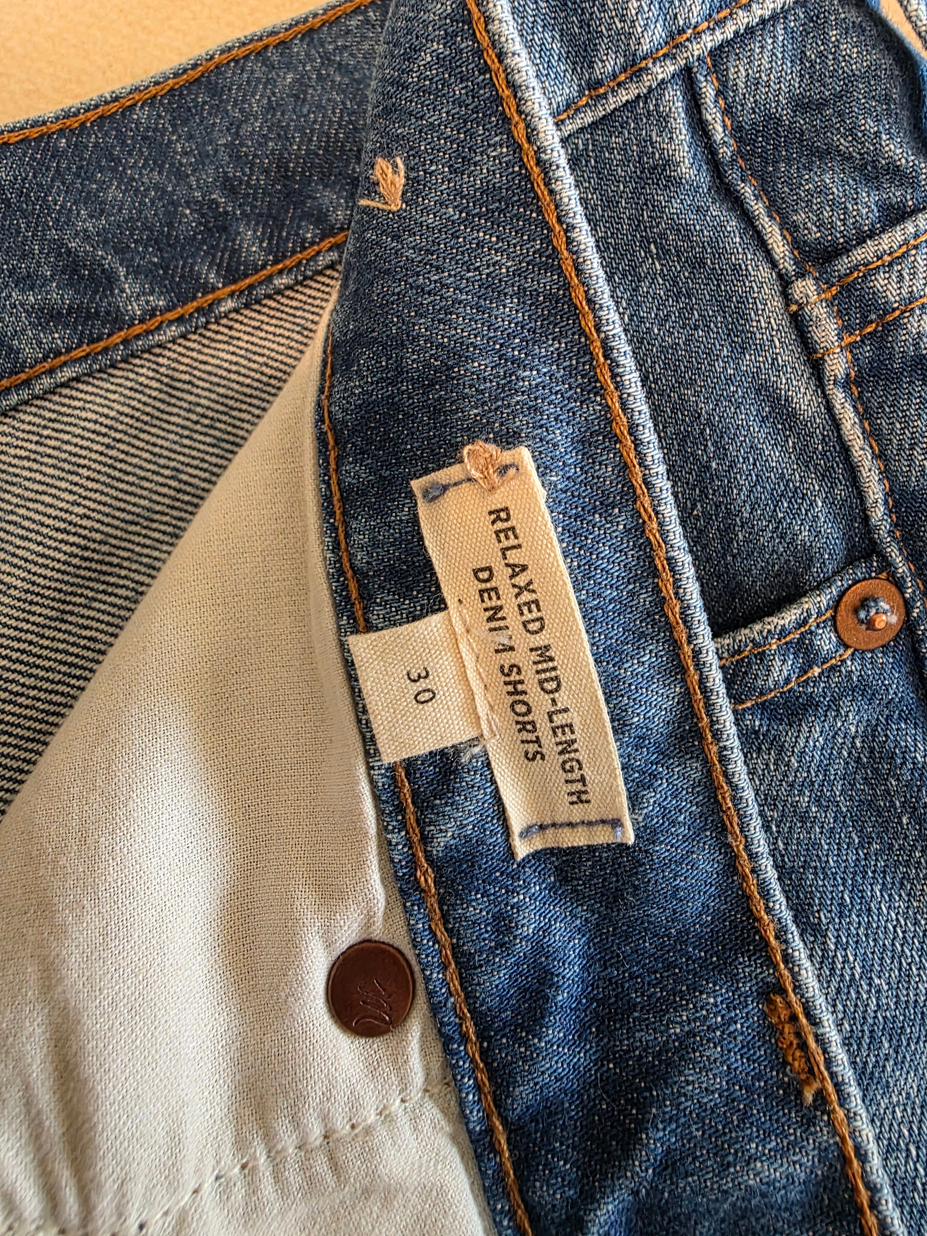 Madewell Mid Length Denim Shorts (30)