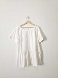 Anthropologie Cotton Babydoll Top (L)