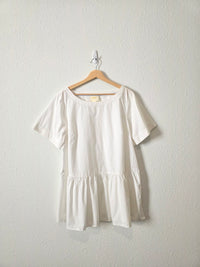 Anthropologie Cotton Babydoll Top (L)