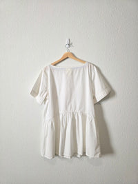 Anthropologie Cotton Babydoll Top (L)