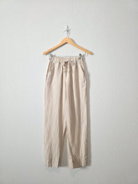 Parachute Straight Linen Pants (XS)