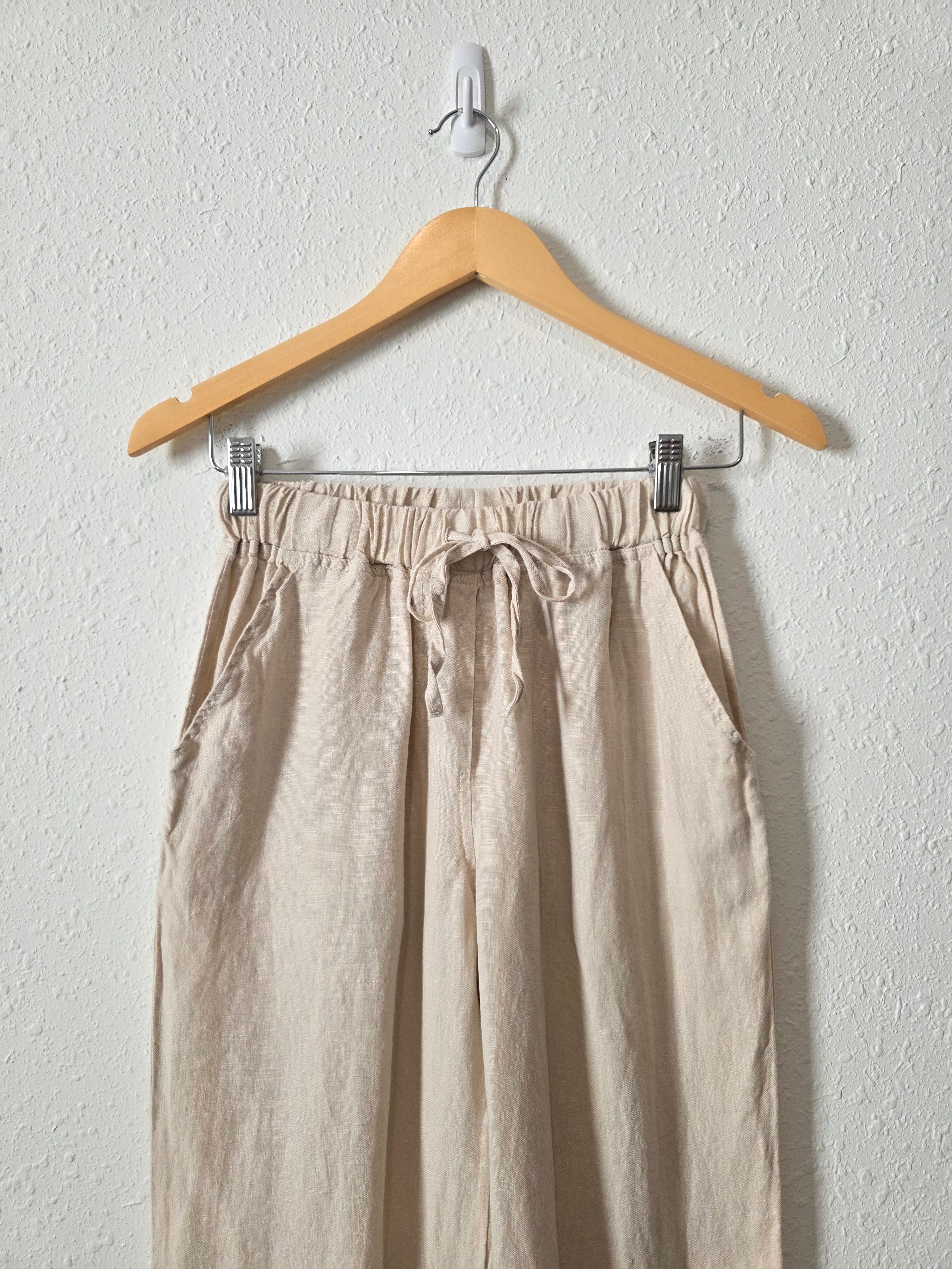 Parachute Straight Linen Pants (XS)