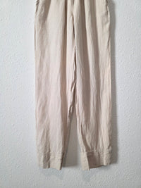 Parachute Straight Linen Pants (XS)