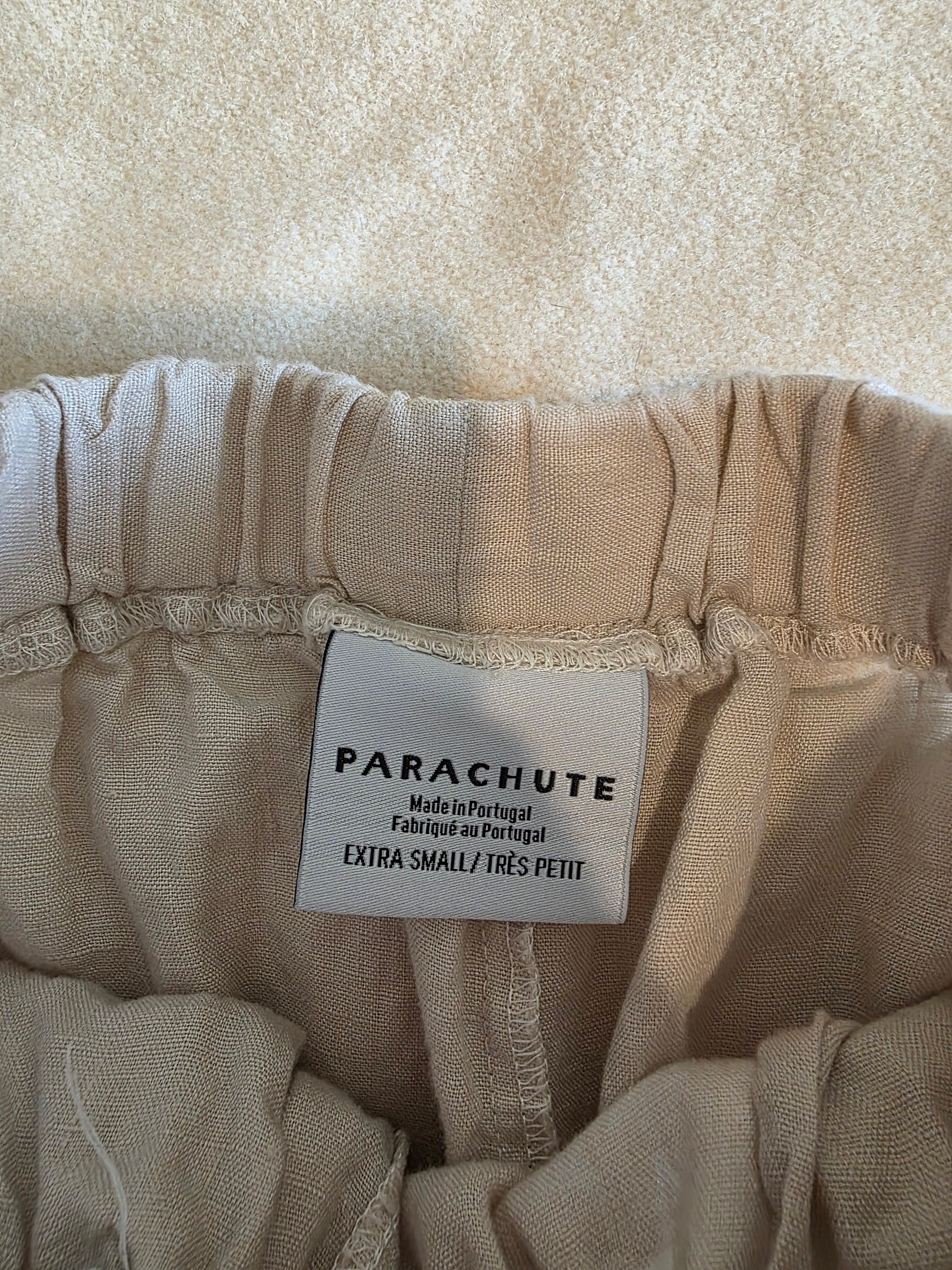 Parachute Straight Linen Pants (XS)