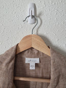 J.Jill Brown Linen Top (M)