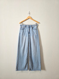 Light Wash Baggy Wide Leg Jeans (2s)