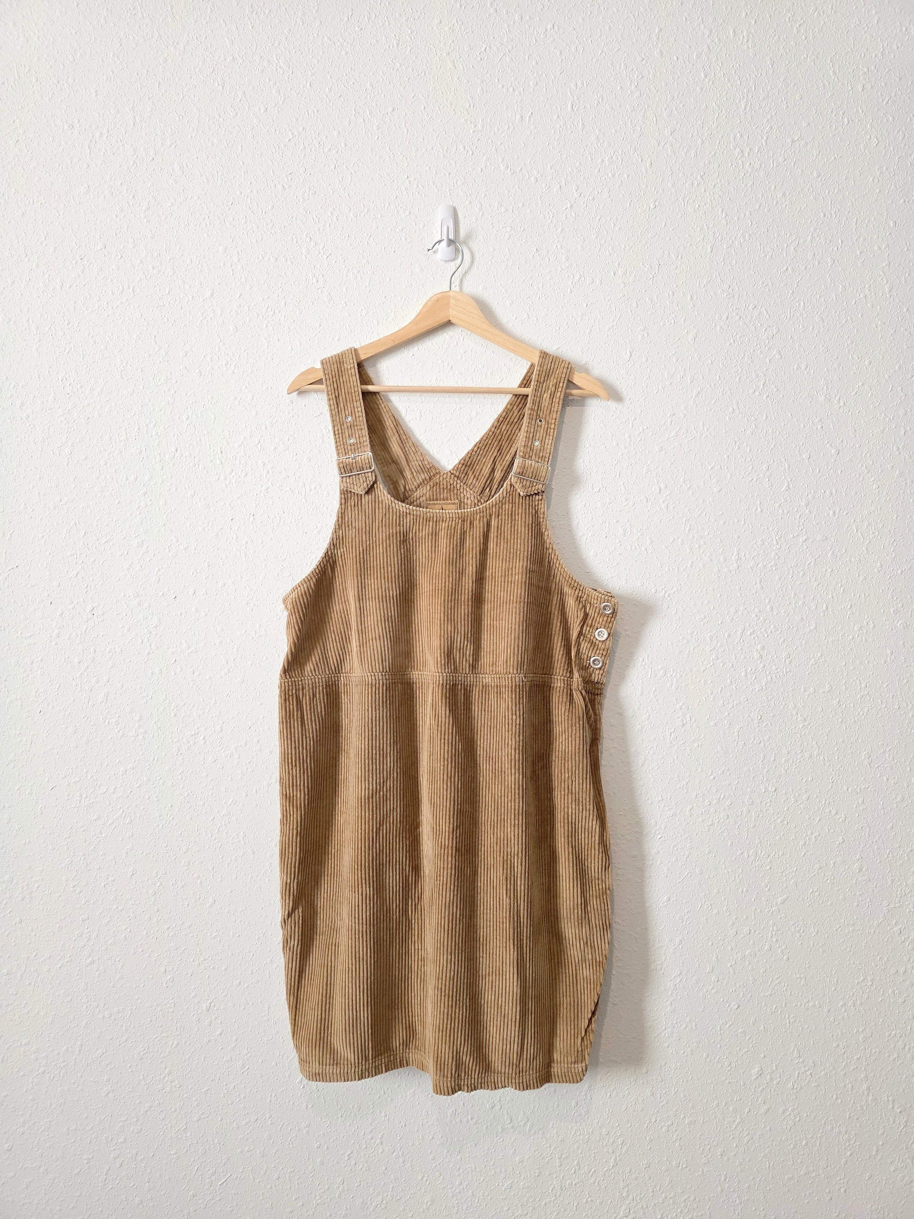 Vintage Corduroy Overall Dress (L)