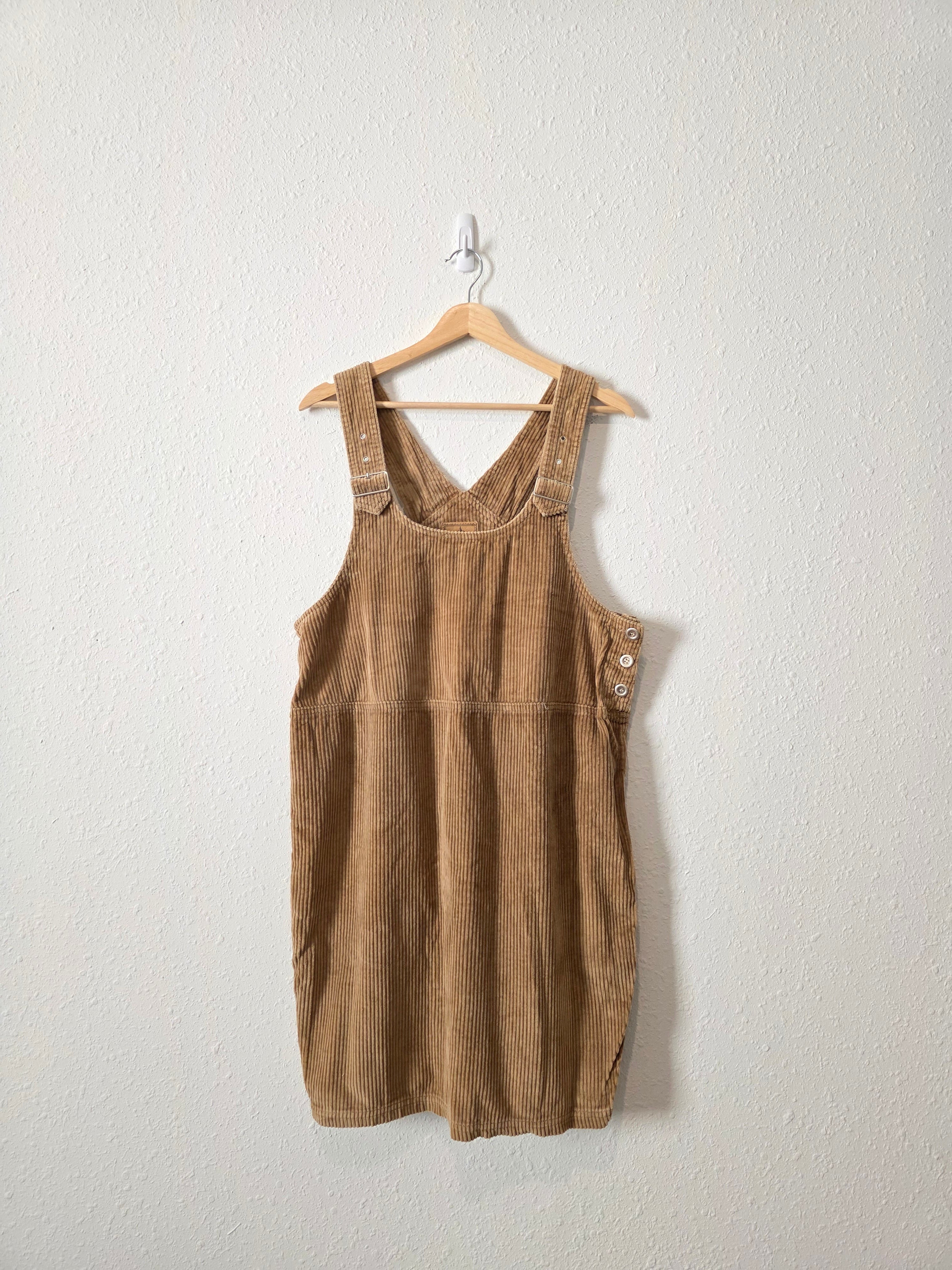Vintage Corduroy Overall Dress (L)