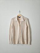 Cream Textured Cardigan (S)