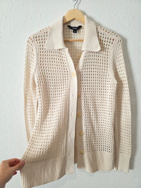 Cream Textured Cardigan (S)