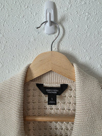 Cream Textured Cardigan (S)
