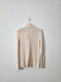 Cream Textured Cardigan (S)
