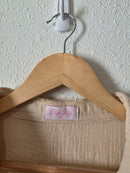 Pink Lily Cotton Gauze Button Up (S)