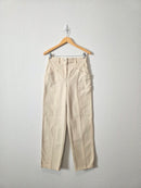 Aritzia Ecru Straight Pants (2)
