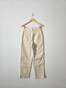 Aritzia Ecru Straight Pants (2)