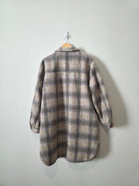 Z Supply Plaid Oversized Jacket (L)