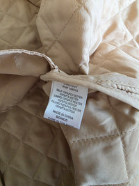 Neutral Button Up Quilted Vest (S)